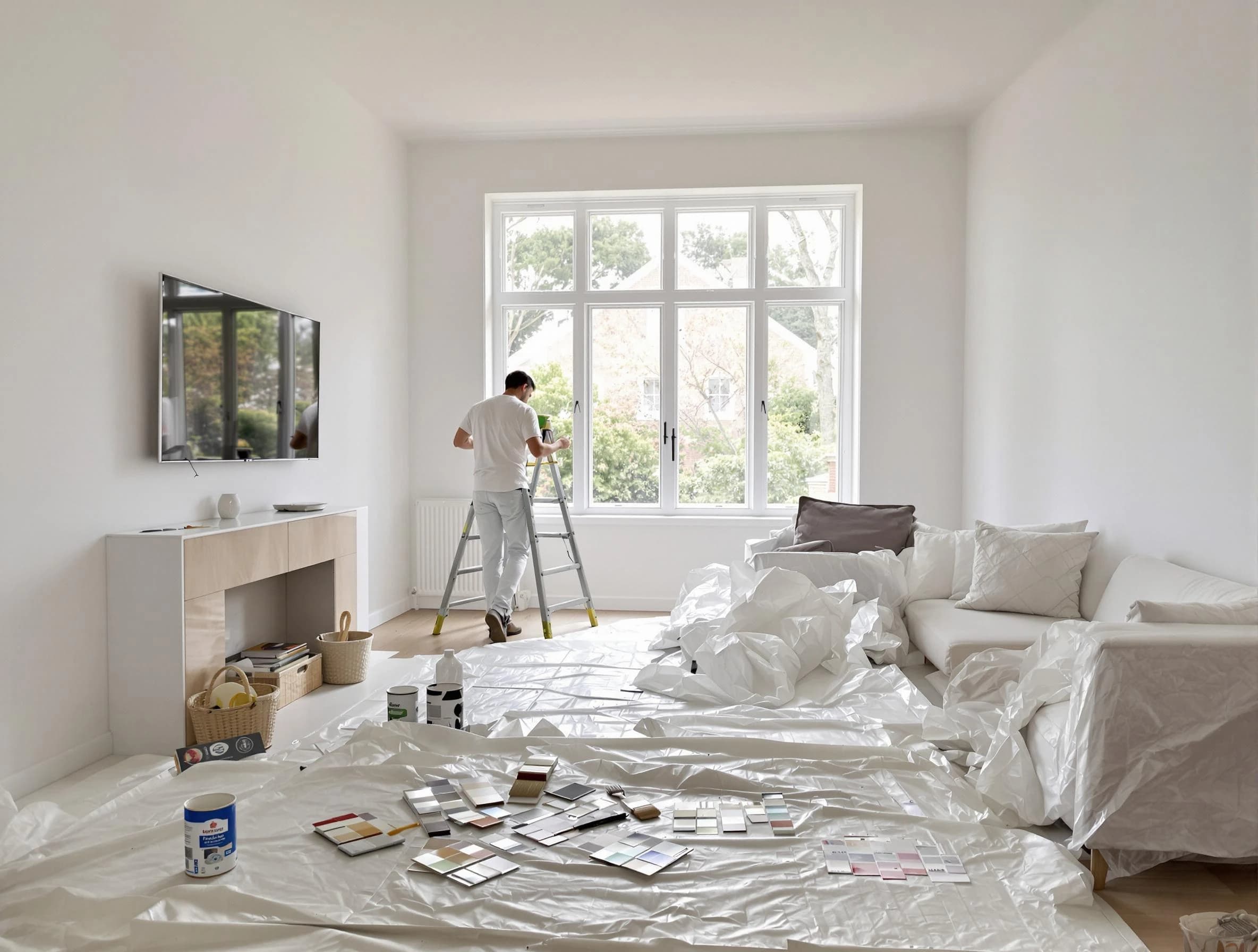 South Euclid House Painters professional applying interior paint in South Euclid, OH